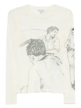 JW Anderson: Футболка с принтом 