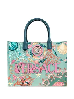 Versace: Сумка-шоппер  Medusa Head с принтом