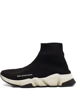 Balenciaga Pre-Owned: Чёрные кроссовки 