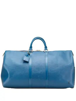 Louis Vuitton Pre-Owned: Голубая дорожная сумка 