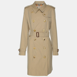 Burberry: Бежевый плащ 