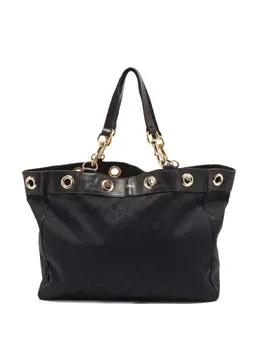 Gucci Pre-Owned: Чёрная сумка-шоппер 