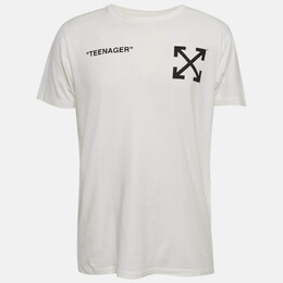 Off-White: Белая футболка 