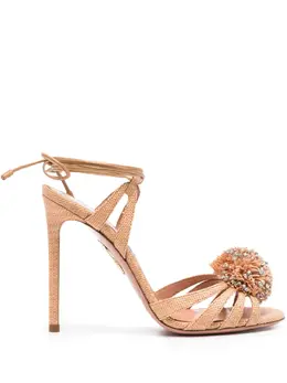 Aquazzura: Бежевые сандалии 