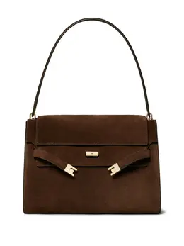 Tory Burch: Коричневая сумка  Lee Radziwill