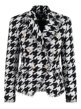 Balmain: Белый жакет 