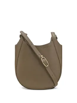 Longchamp: Зелёная сумка через плечо  Le Foulonné