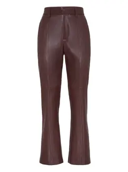 Brunello Cucinelli: Кожаные брюки 