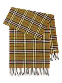 Burberry: Жёлтый шарф 