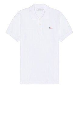Maison Kitsuné: Белое поло 