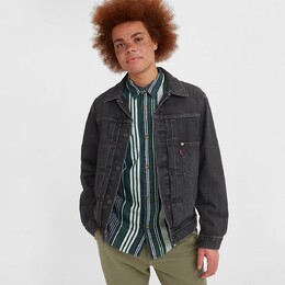 Levi's: Чёрная куртка 