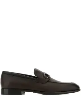Ferragamo: Тёмные туфли  Gancini