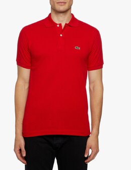 Lacoste: Поло  Red с коротким рукавом