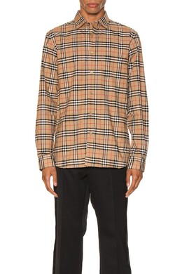 Burberry: Рубашка в клетку 