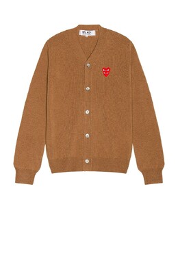 Comme des Garçons: Коричневый кардиган 