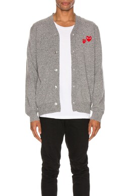 Comme des Garçons: Серый кардиган 