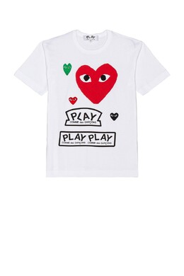 Comme des Garçons: Белая футболка 