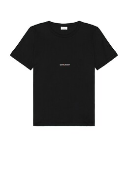 Saint Laurent: Чёрная футболка 
