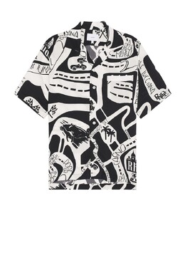 Rhude: Шёлковая рубашка 