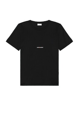 Saint Laurent: Чёрная футболка 