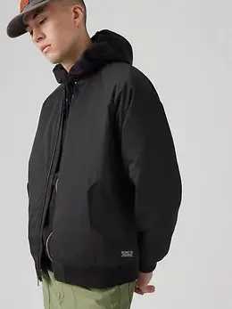 Levi's: Чёрная куртка 