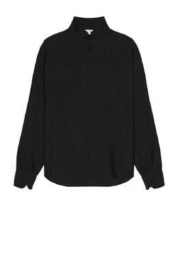 Saint Laurent: Рубашка с воротником 