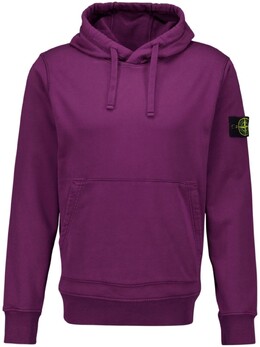 Stone Island: Фиолетовая толстовка 