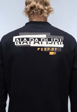 Napapijri: Чёрная толстовка 