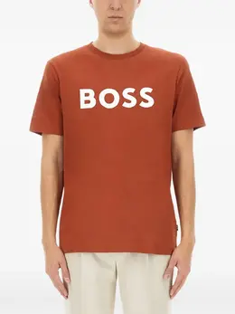 BOSS: Футболка с принтом 