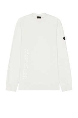 Moncler: Белый свитер 