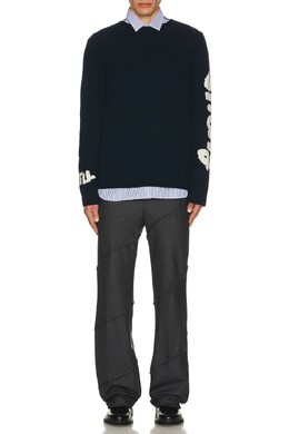 Comme Des Garcons Shirt: Тёмный свитер 