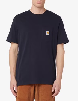 Carhartt WIP: Синяя футболка 