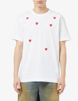 Comme Des Garçons Play: Белая футболка 