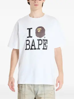 A BATHING APE®: Белая футболка 