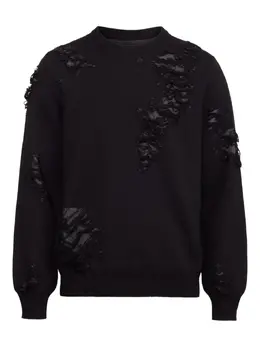 MM6 Maison Margiela: Рваный свитер 