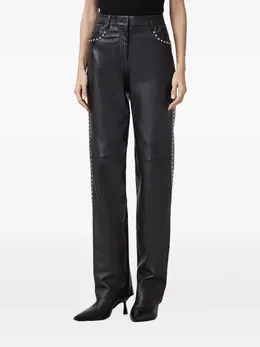 AllSaints: Кожаные брюки 