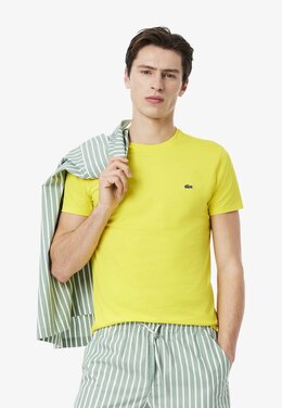 Lacoste: Жёлтая футболка 