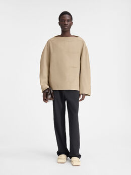 Jacquemus: Бежевая майка 