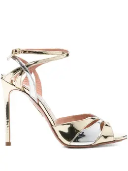 Aquazzura: Серебристые босоножки 