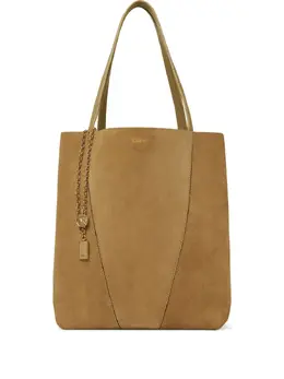 Chloé: Сумка-шоппер цвета хаки 