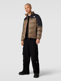 The North Face: Коричневый пуховик 