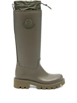 Moncler: Зелёные ботинки 