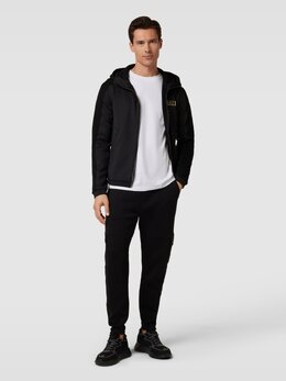 EA7 Emporio Armani: Чёрная толстовка 