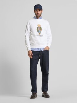 Polo Ralph Lauren: Белая толстовка 