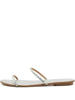 Aquazzura: Серебристые сандалии 