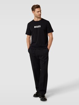 BOSS: Чёрная футболка 