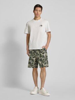 Armani Exchange: Шорты цвета хаки 