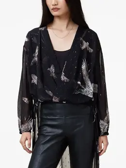 AllSaints: Чёрная блуза 