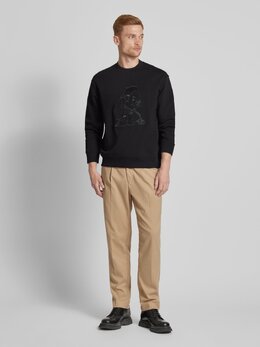 Emporio Armani: Чёрная толстовка 