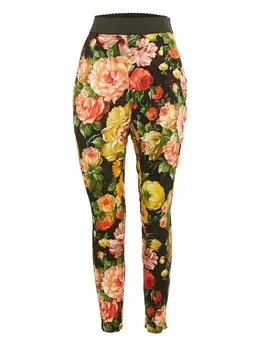 Dolce & Gabbana Pre-Owned: Брюки с растительным принтом 